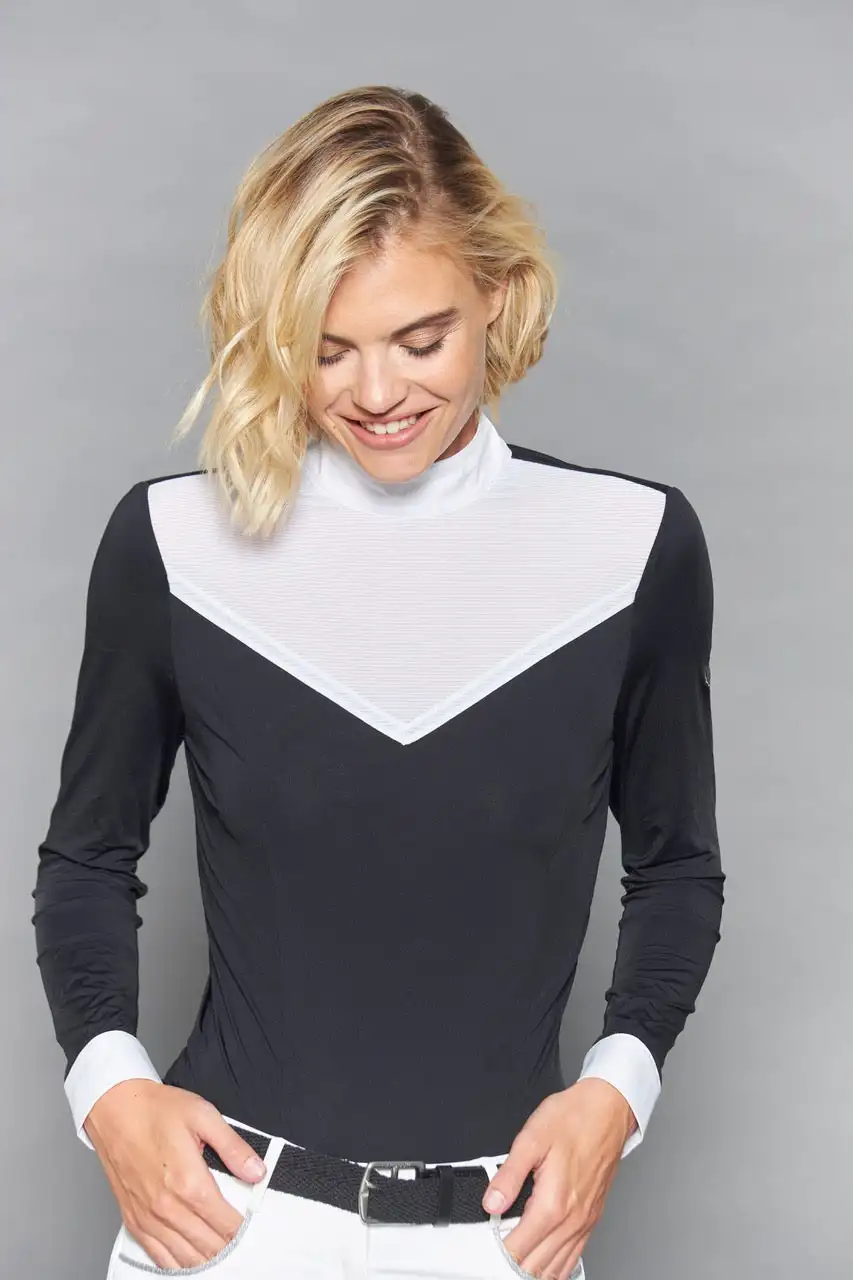 Lace Riding Equestrian Horse Riding Shirt Sleeve Base Layer Riding Top Equestrian English Horse Racing Products from India