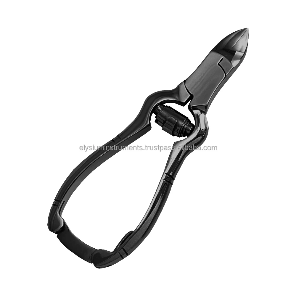 Black Heavy Duty Nail Clippers Pliers Sharp & Long Curved Blade Manicure Pedicure OEM/ODM Customized Professional Toenail Cutter