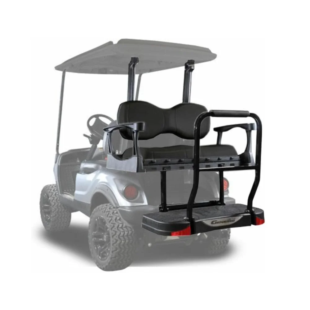 BEST SELLER MadJax Genesis 250 Steel Frame Golf Cart Seat Kit w/Deluxe Black Cushion Set for Yamaha Drive