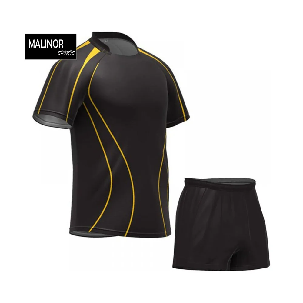 Customized Sport Wear Rugby Uniforms Men S OEM Rugby Kits Rugby Shirts Jersey High Quality Sublimation Custom Blue Print Unisex