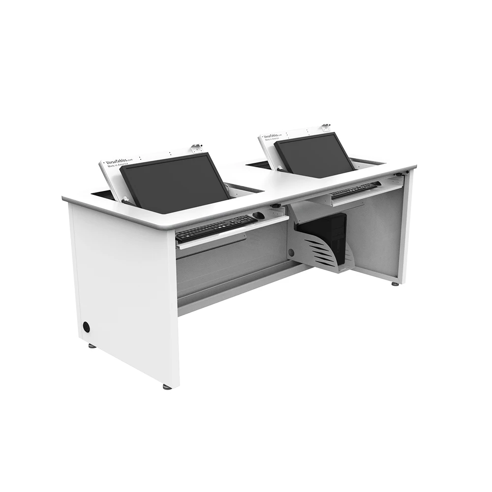 VersaDesk Revolution Enclosed Computer Desk W/White
