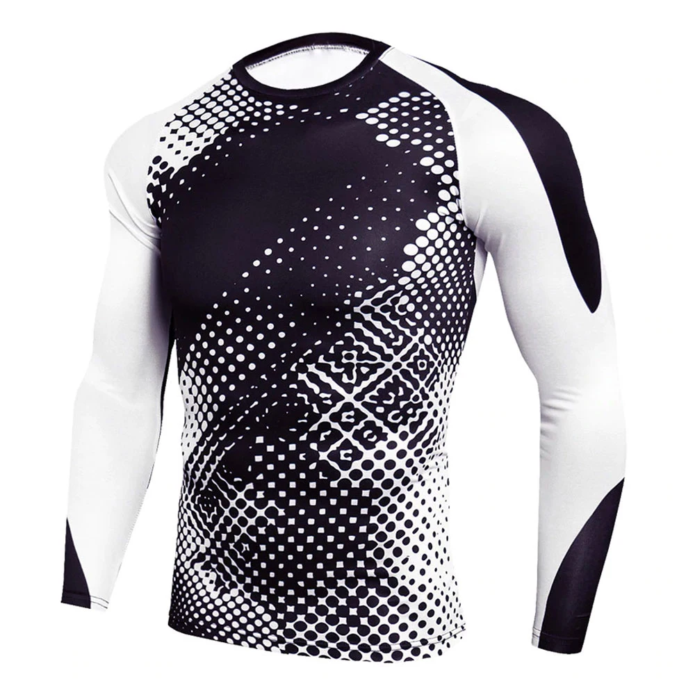 Оптовая продажа джиу-джитсу-Грэпплинг с длинным рукавом rash guard mma rush