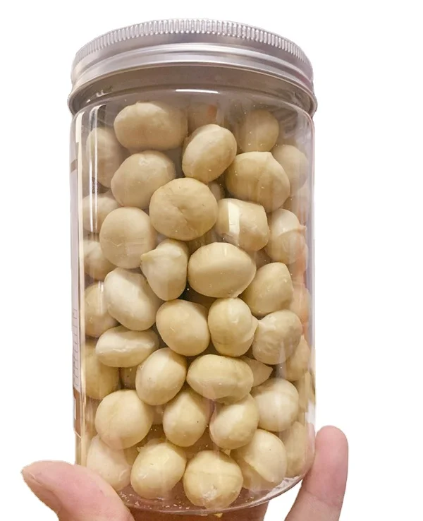 TOP SELLING Competitive Price International Standard Factory In Vietnam Healthy ROASTED MACADAMIA KERNEL Plastic Jar