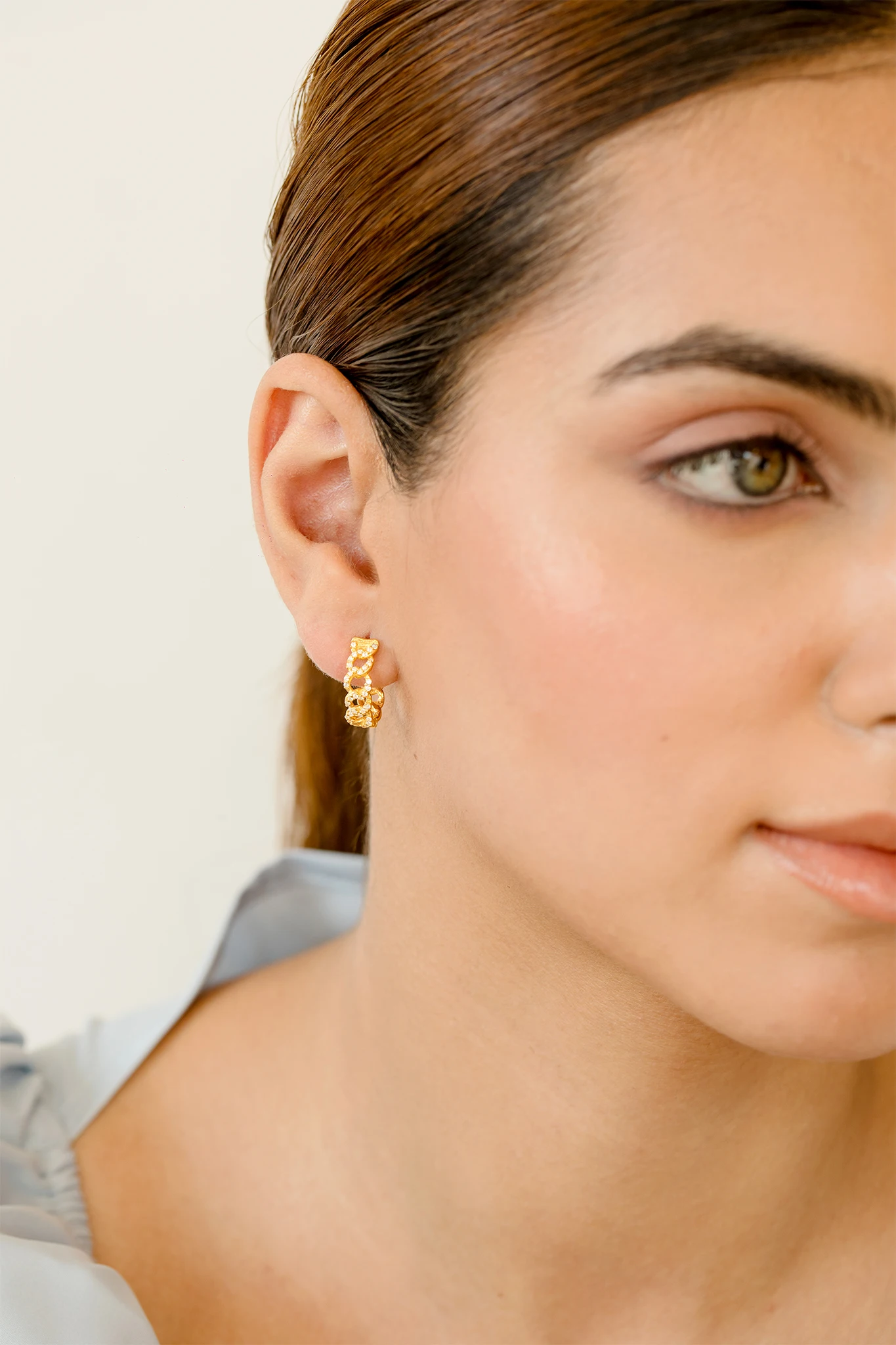 Earrings Set Luxury New Design Solid Gold Fine Jewelry Earrings With Real Diamonds earrings For Sale