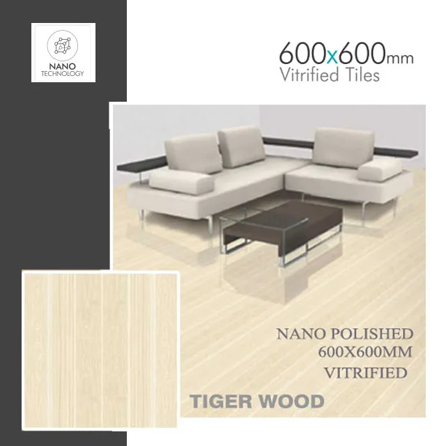 Living Room Porcelain 60x60 Vitrified Floor Tiles 600x600 mm Best View High Quality Porcelain Tile Nano Polished Tiles