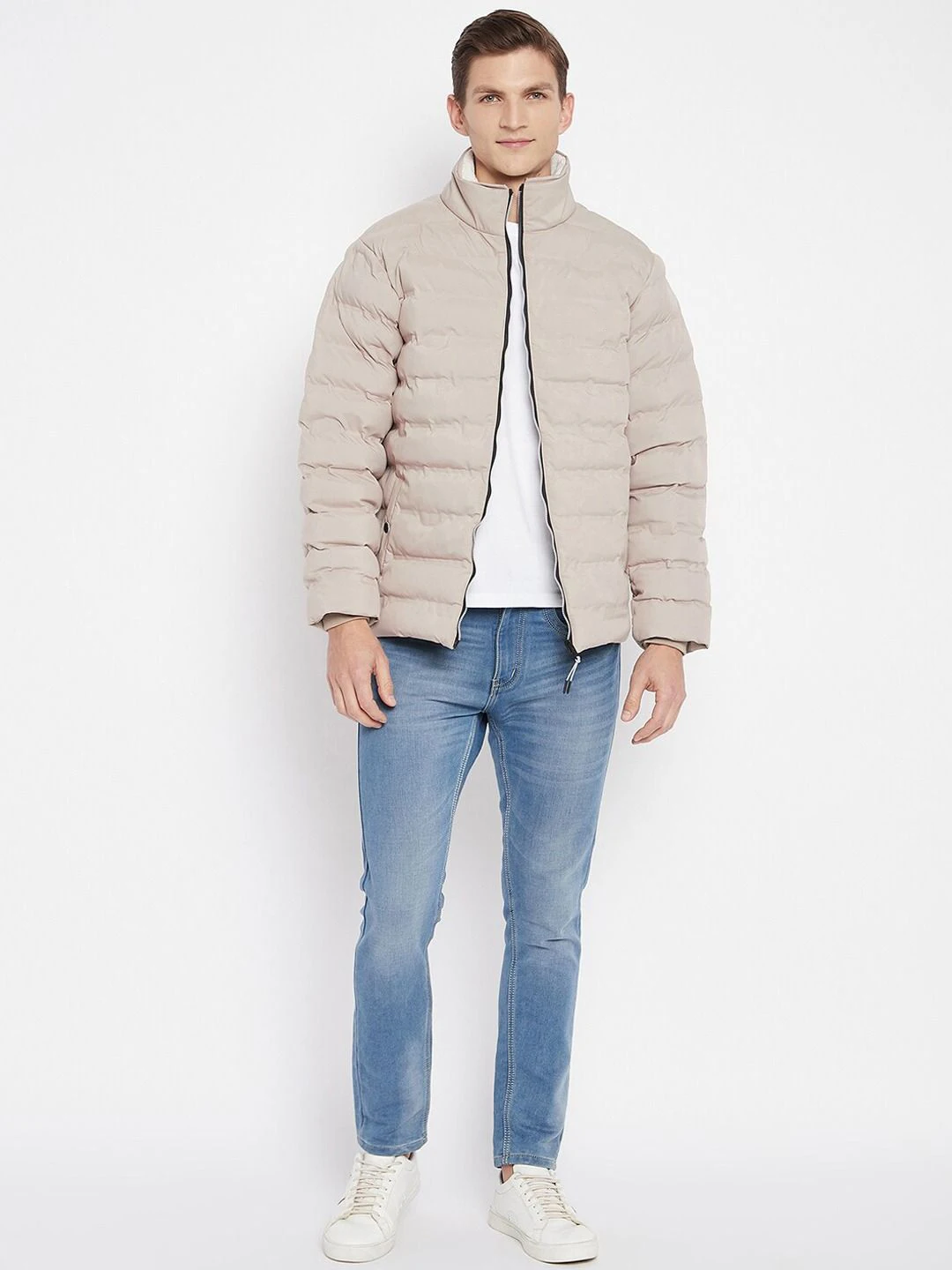 Custom Logo Men Puffer Jacket with Hooded / Parkas Thicken Padded puffer Jacket Windproof