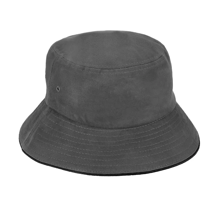 OEM Custom Unisex Embroidery Logo High Quality Cotton Solid Color Fisherman Bucket Hat
