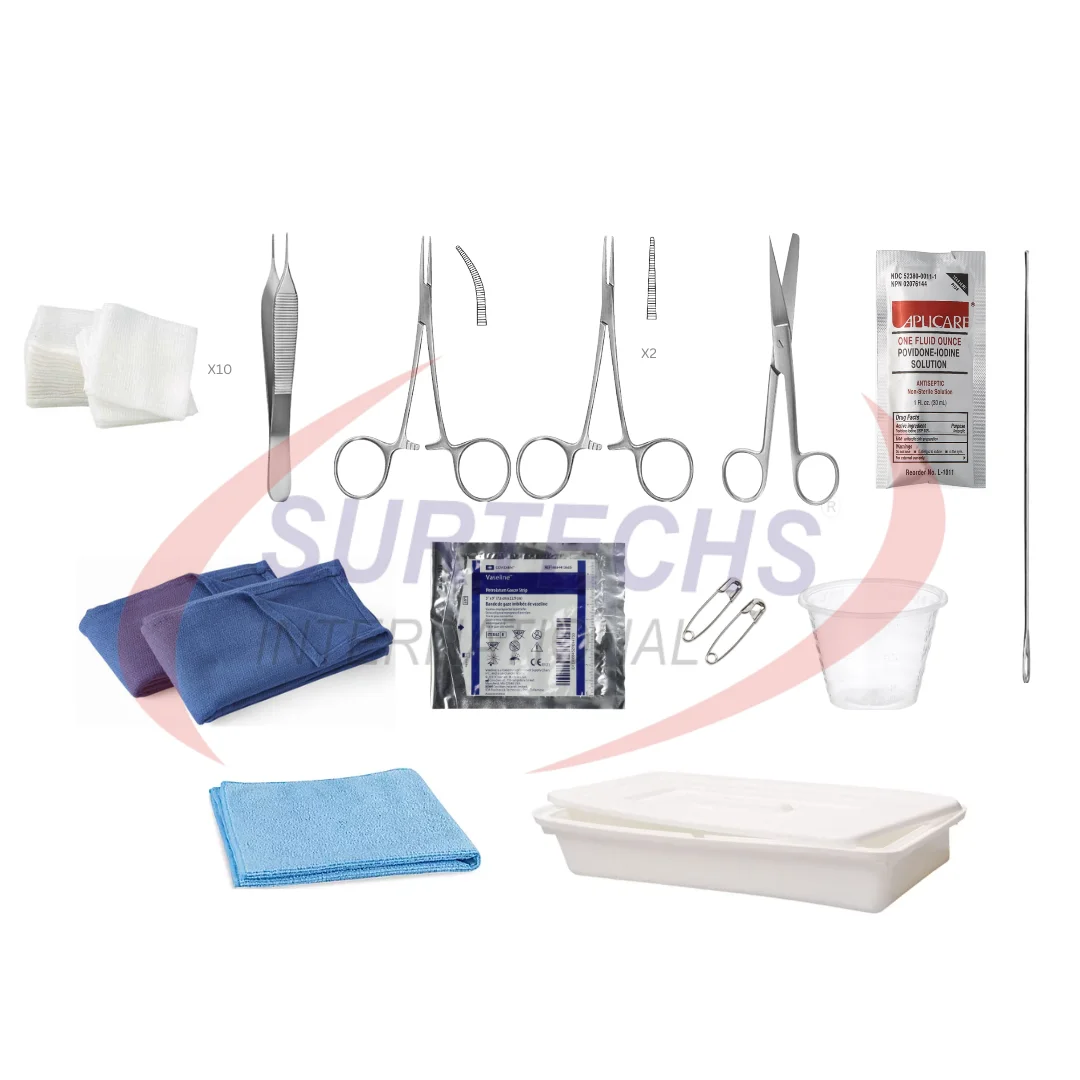 Top Quality Surtechs Standard Circumcision Tray Basic Medical Circumcision Procedure Pack Kit