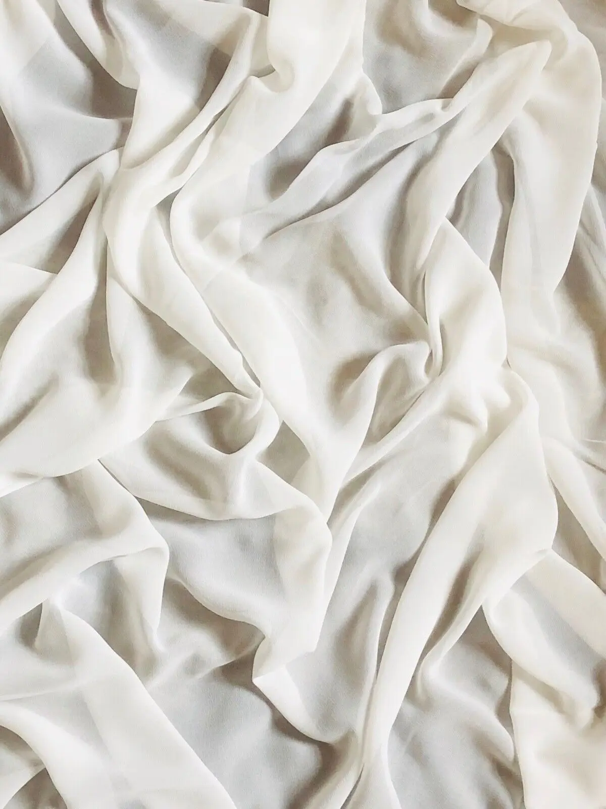 Teal Moss Crepe Georgette Chiffon Fabric