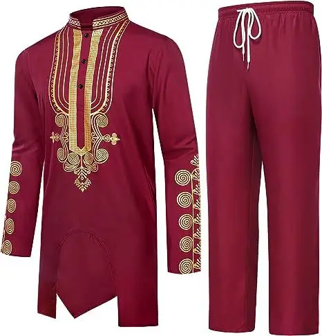 Wholesale african american clothing traditional wear African print africa clothing shirts for men