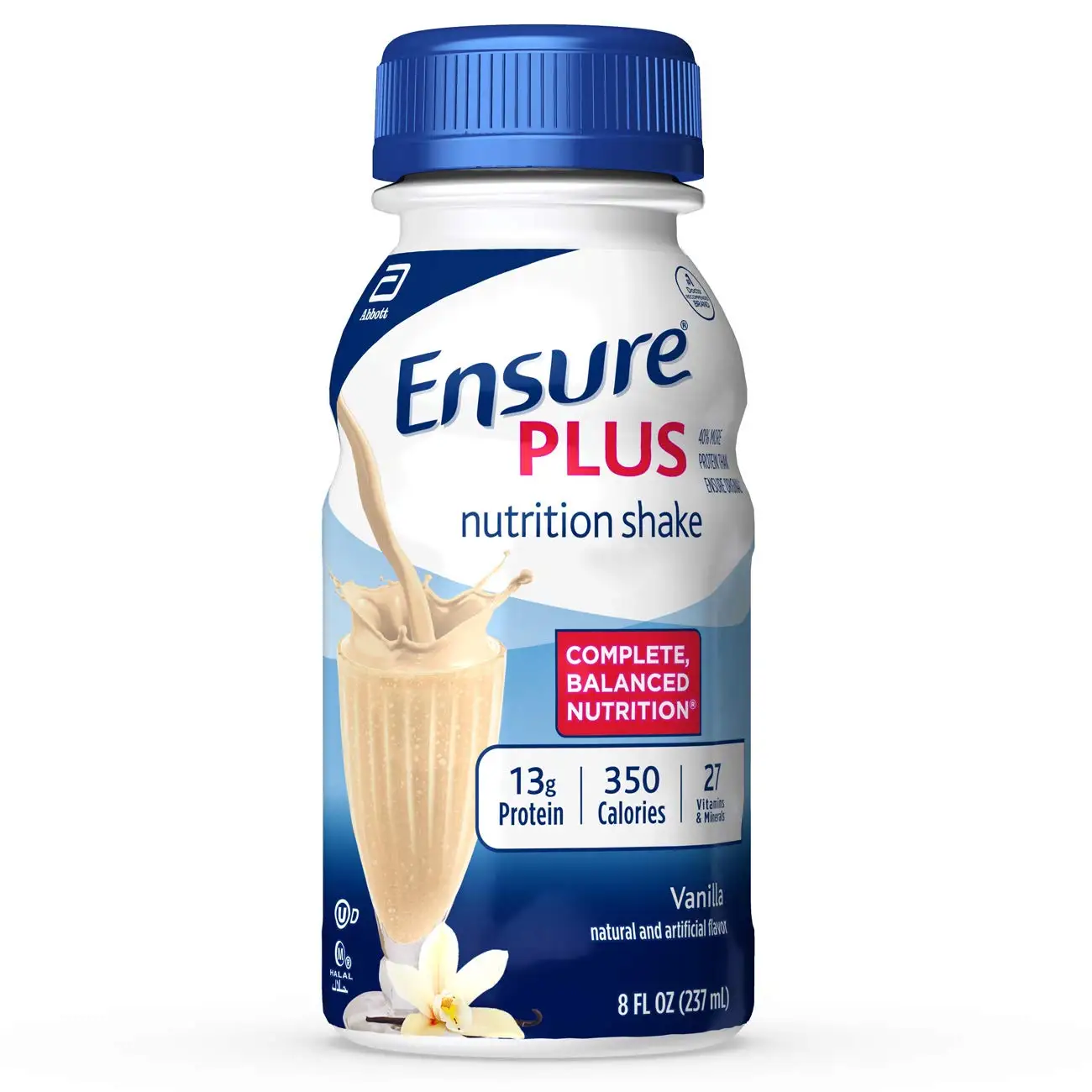 Ensure Plus Shake, Strawberries & Cream, 6 - 8 Fl oz (237 Ml)