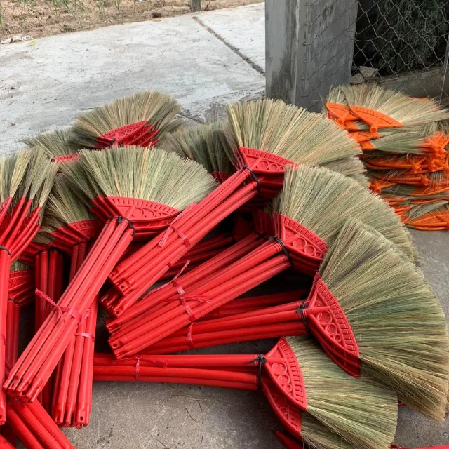 Grass brooms made in Vietnam, wholesale, Brooms are handmade from environmentally friendly materials