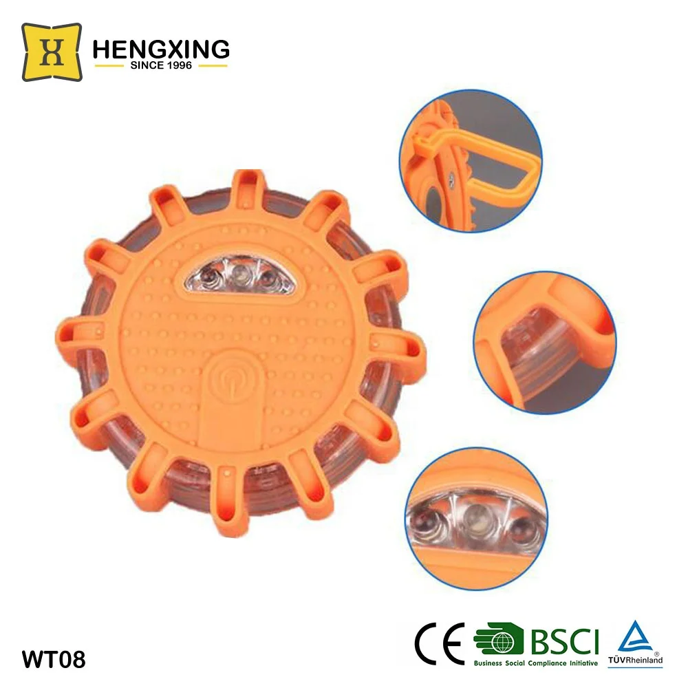 China Factory Magnet Waterproof Mini Warning Light 9 Flashing Steady On LED Road Safety Flare