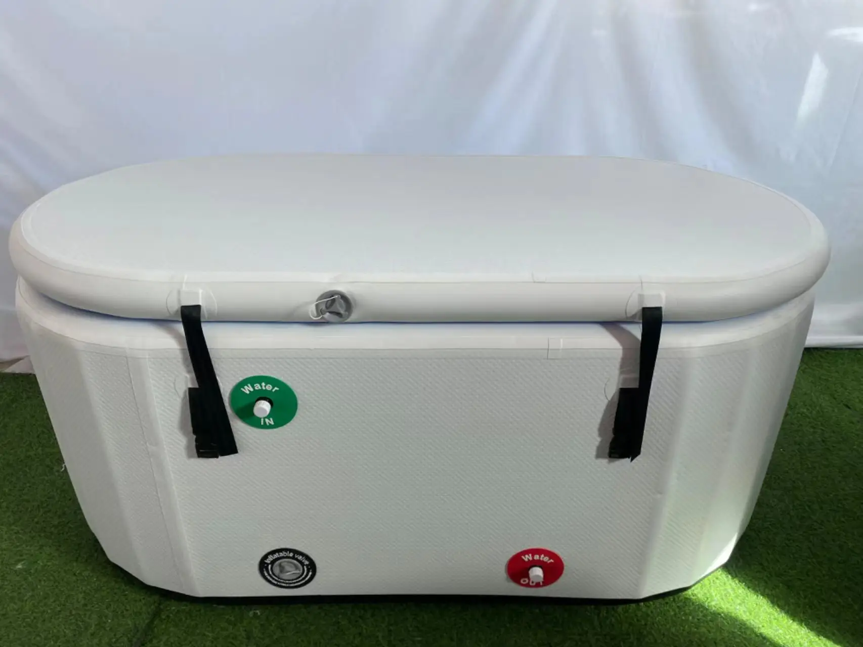 Double Wall Barrel Therapy Bath Pool plastic inflatable cold water plunge tub bathtub with chiller