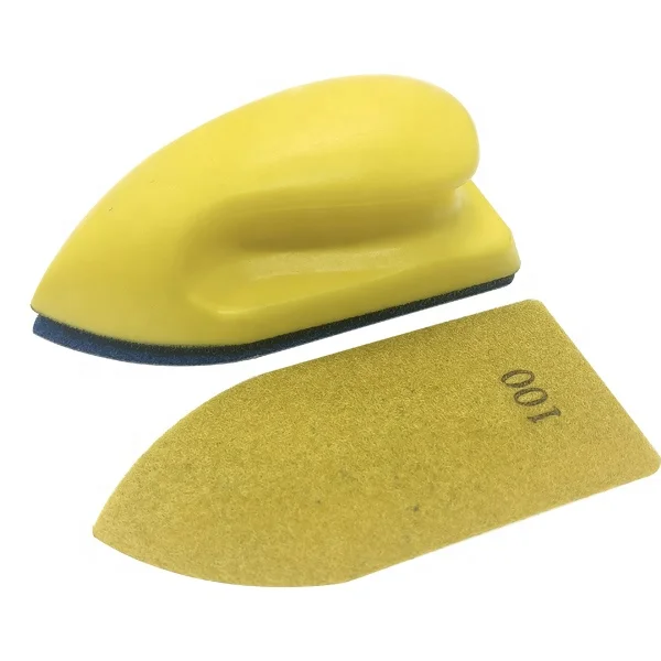 Electroplated Hand Polishing Pad for Microcement Wall