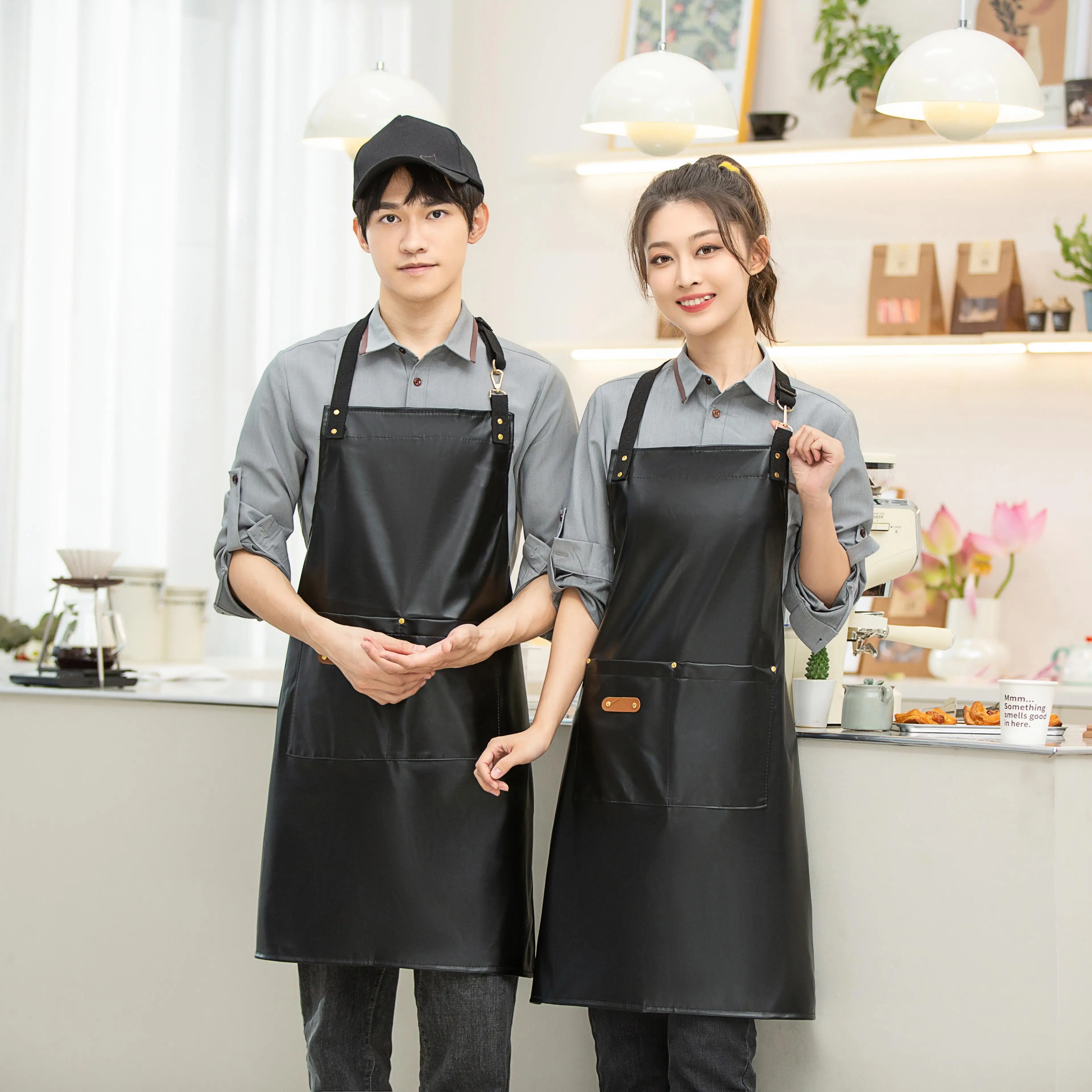 Best Seller High Quality PU Waterproof Coating Apron PVC and Pu Material for Cleaning in Commercial Food Use for Children