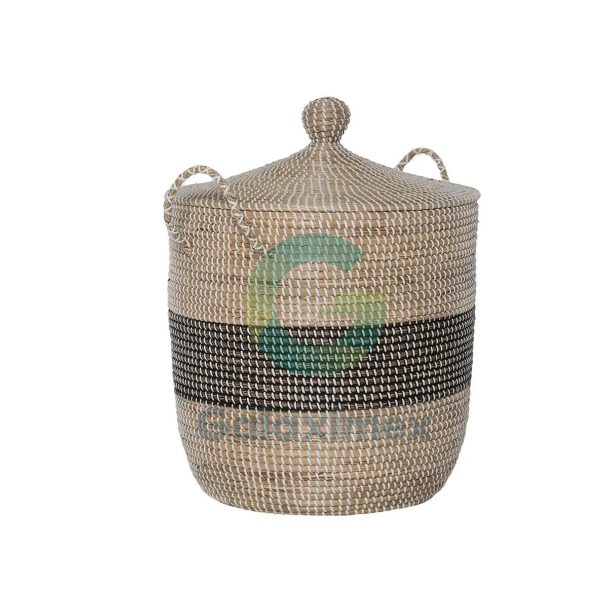 Wholesale Seagrass Hamper Basket with lid Home storage & organization for storage container wholesale supplier