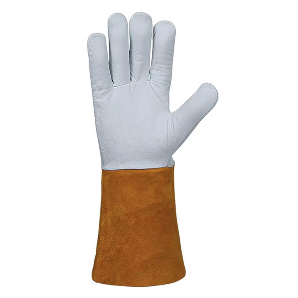 OEM Service Heat Resistant Cow Split Leather Welding Gloves Warm Lined Safety Gloves with Anti-Slip Protection for Driving