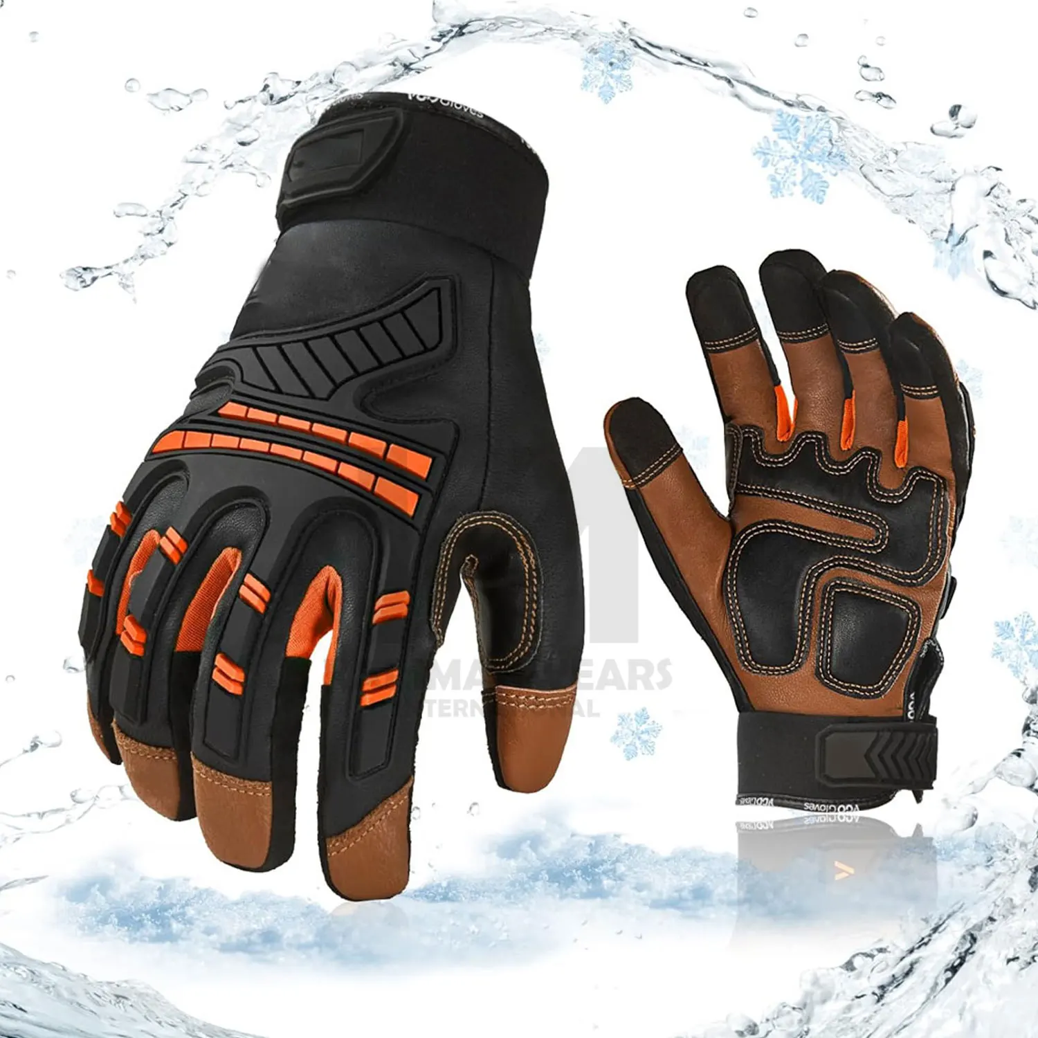 Anti Vibration Gloves Gel Padded Palm Work With Grip Heavy Duty Industrial Use Shock Absorption Hand Protection
