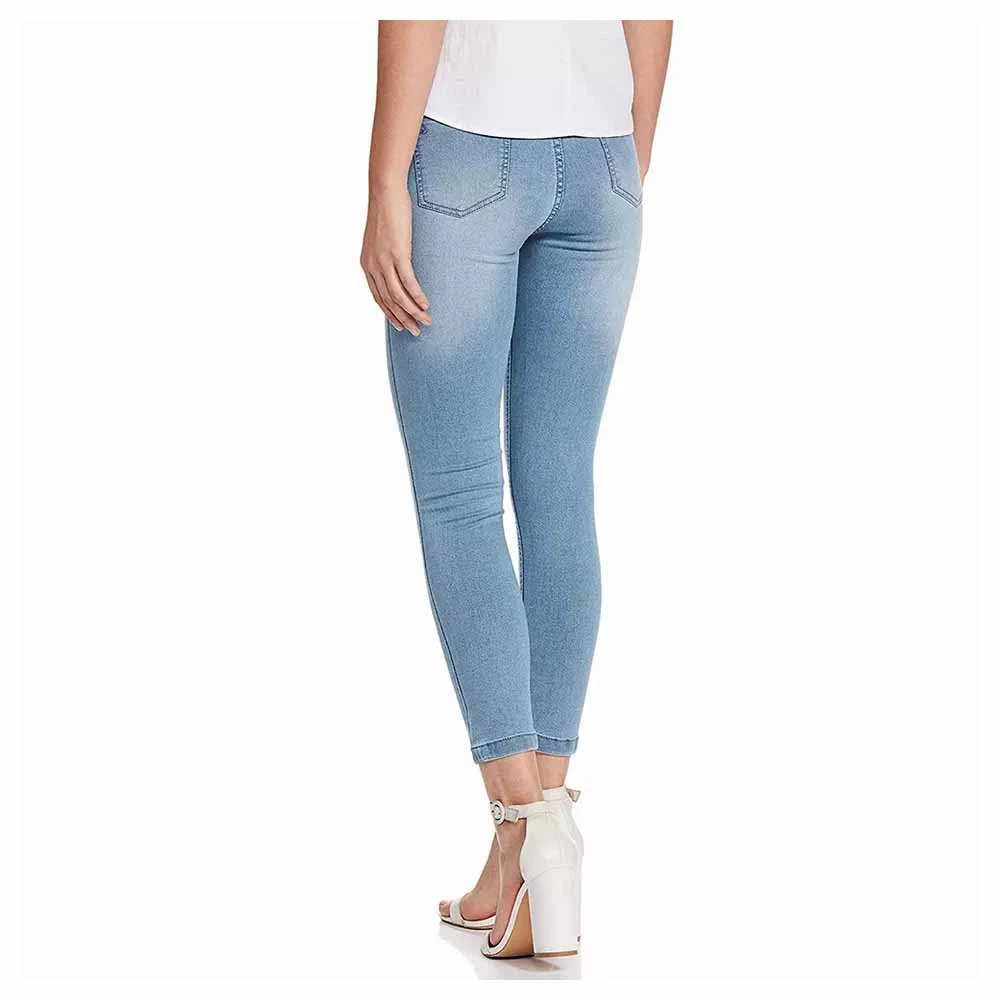 OEM Customized Women Jeans High Waist Solid Color Denim Pants / Wholesale OEM Custom Skinny Slim Fit Fashion Women Denim Pants