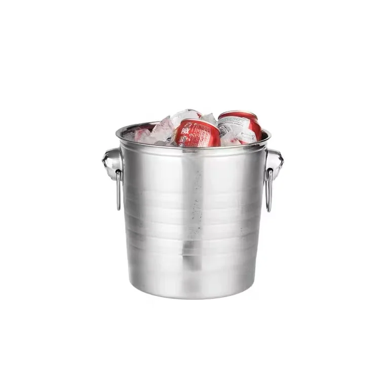 Outdoor Beverage Tub Stainless Steel Whiskey Beer Wine Chiller Champagne Cooler Bucket