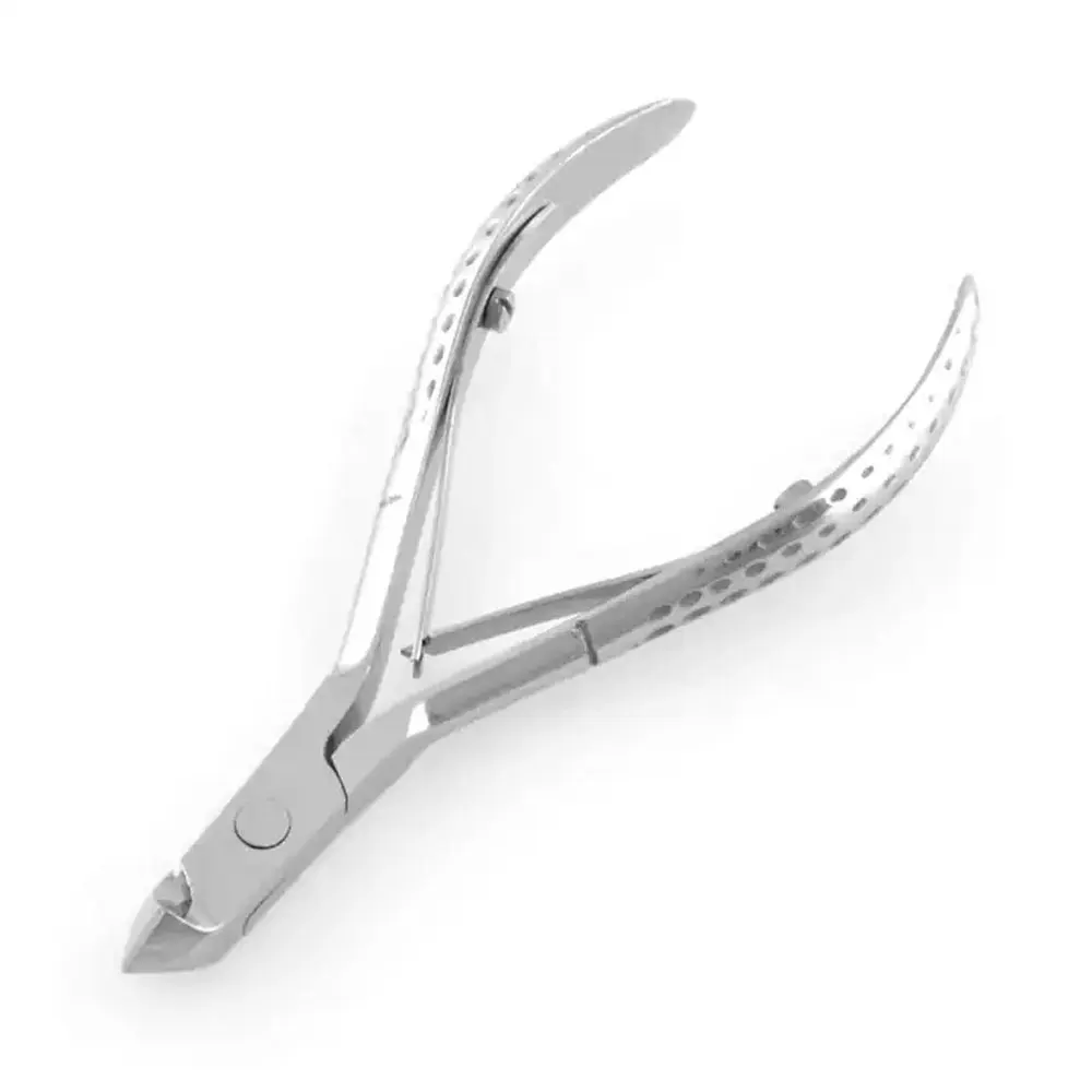 Professional Nail and Cuticle Nipper Trimmer for Precise Manicure and Pedicure - 5mm Jaw, Screw Joint, Double Spring, Sharp