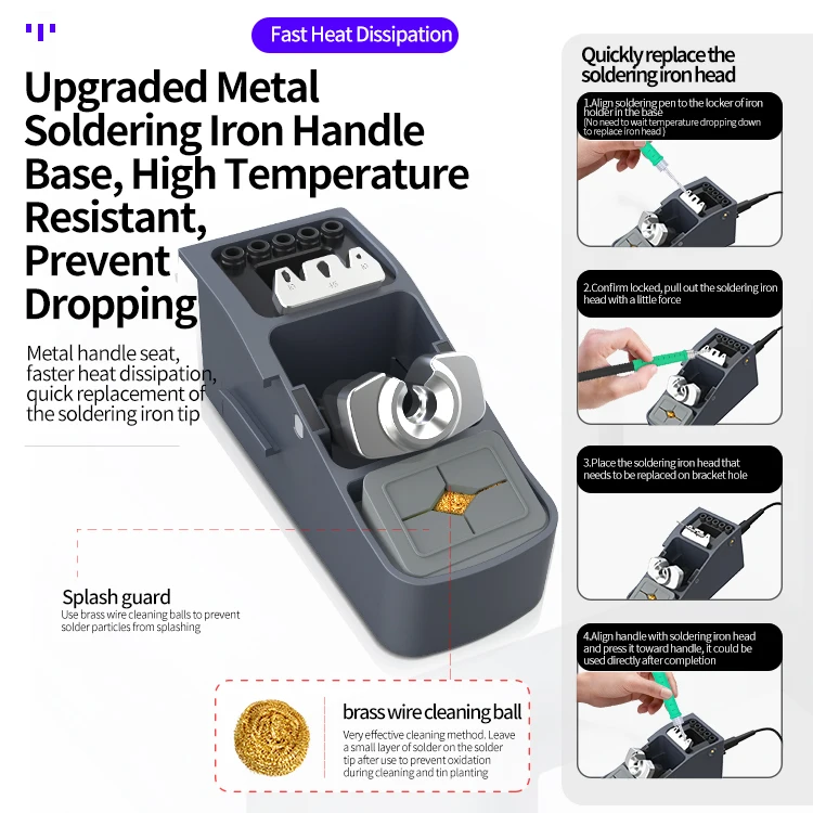 JCID Aixun T3B T210 Electric Soldering Iron Station With T210 Handle Solder Tips Mobile Phone Welding Repair Platform