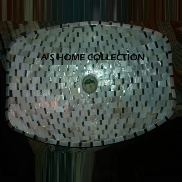 Factory Price Hot Sale Mother Pearl Counter top Sink Washbasin Indoor High Quality Bathroom Accessories Home Hotel Decorations