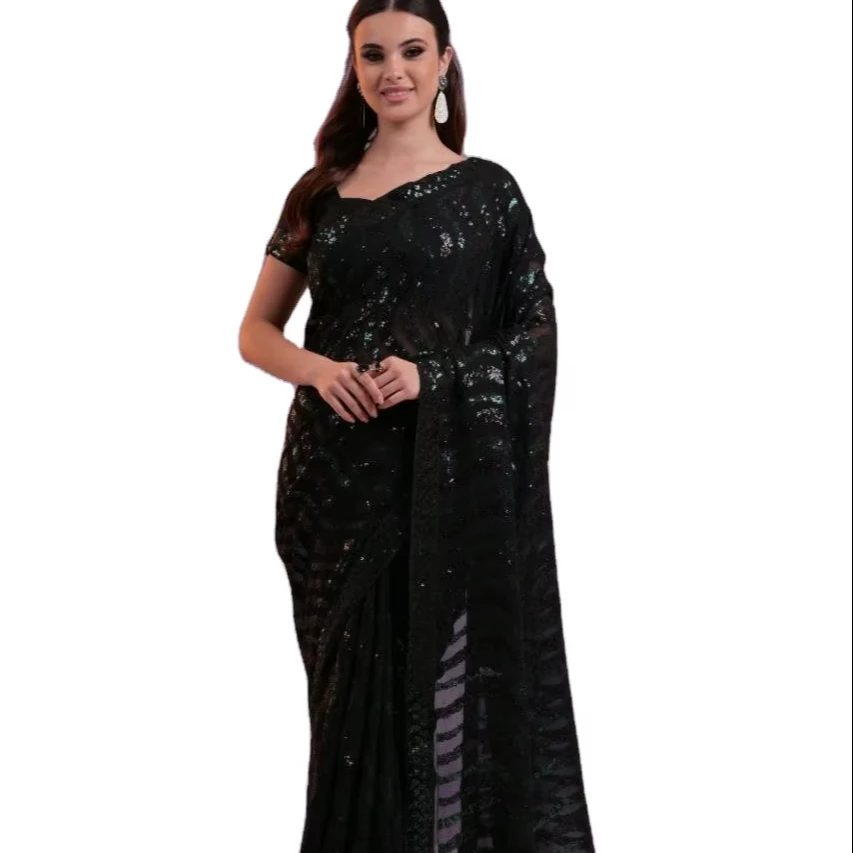 Red Carpet Wear Celebrity Inspired Rich Pallu Work Modern Style Saree With Un Stitch Blouse Piece Ready To Purchase