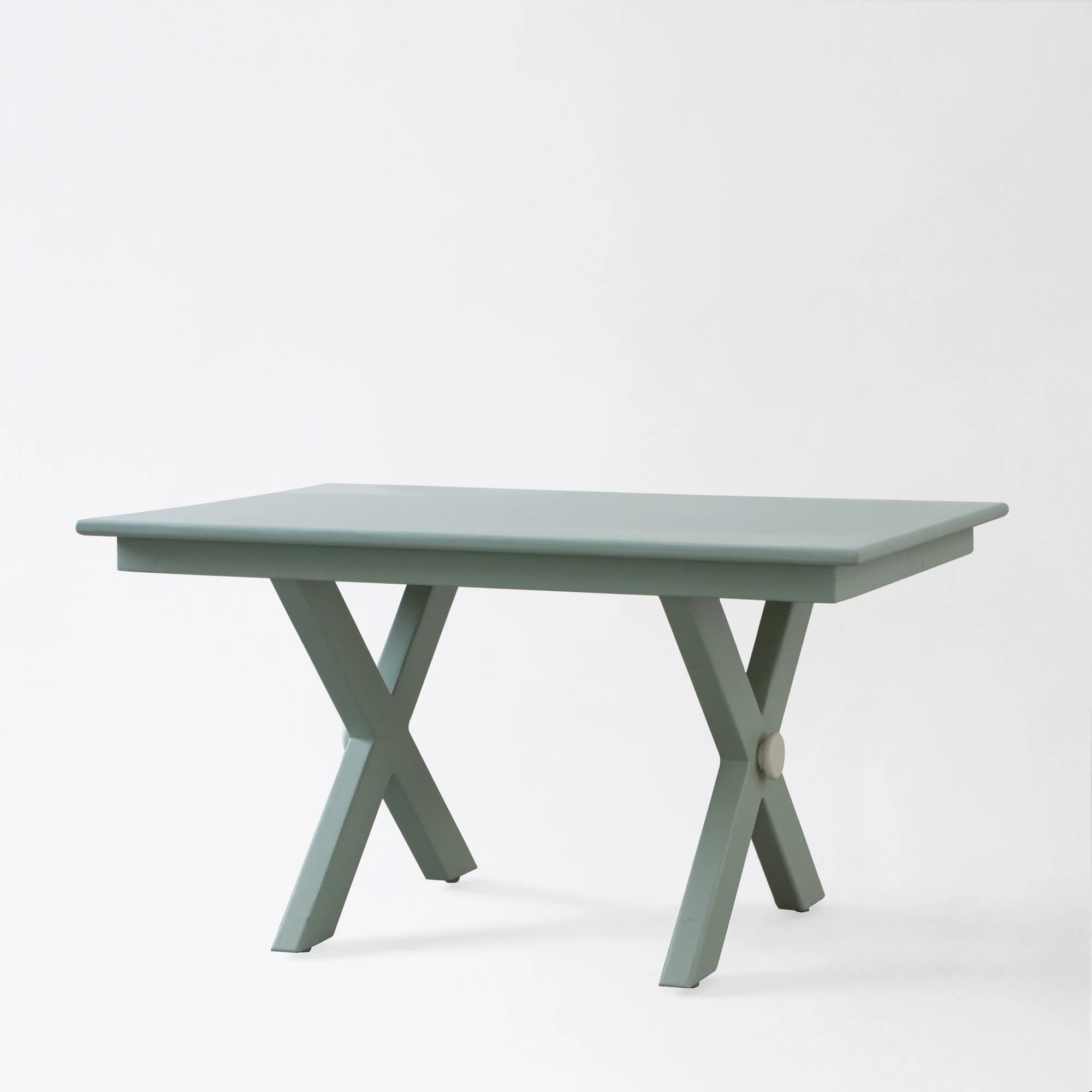Dining Folding Table Furniture Modern Made Teak Wood Solid Green Jungle Color For Dining Room Furniture