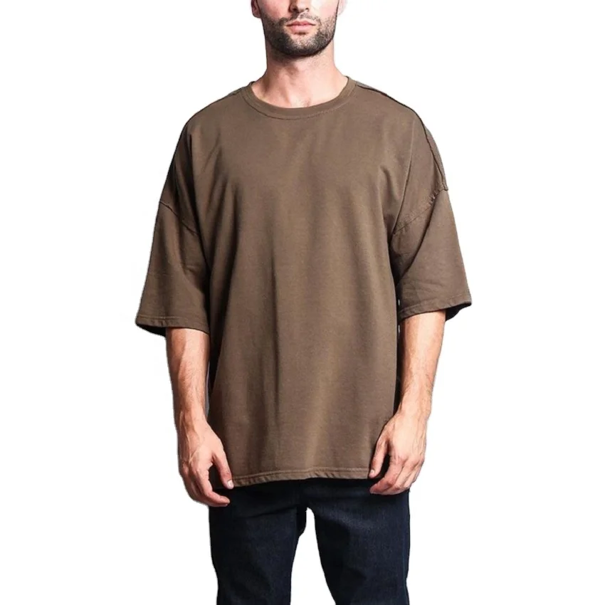 Over Size Thick Collar Heavyweight Blank T-Shirt Custom Cotton 200 GSM Plain Oversized T shirt Good quality and low price