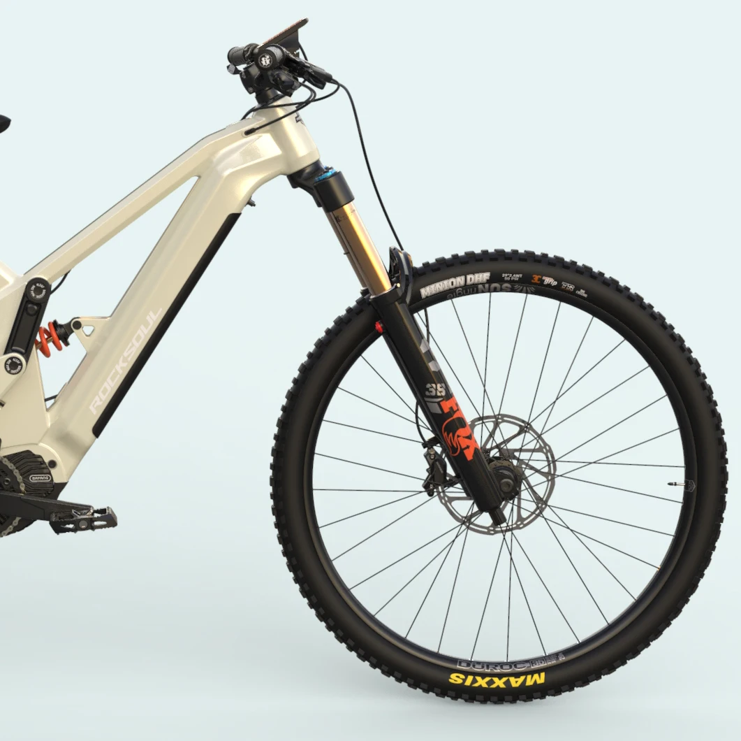 Покорить тропы с электрическим поворотным горным велосипедом 500W Bafang M600 Mid Drive и амортизаторами для велосипеда Fox