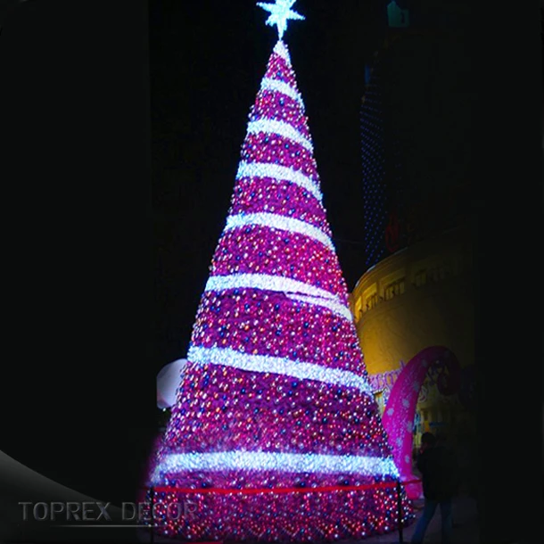 Outdoor waterproof programmablemotif light luxury interactive giant indoor white twinkly smart christmas tree with led lights