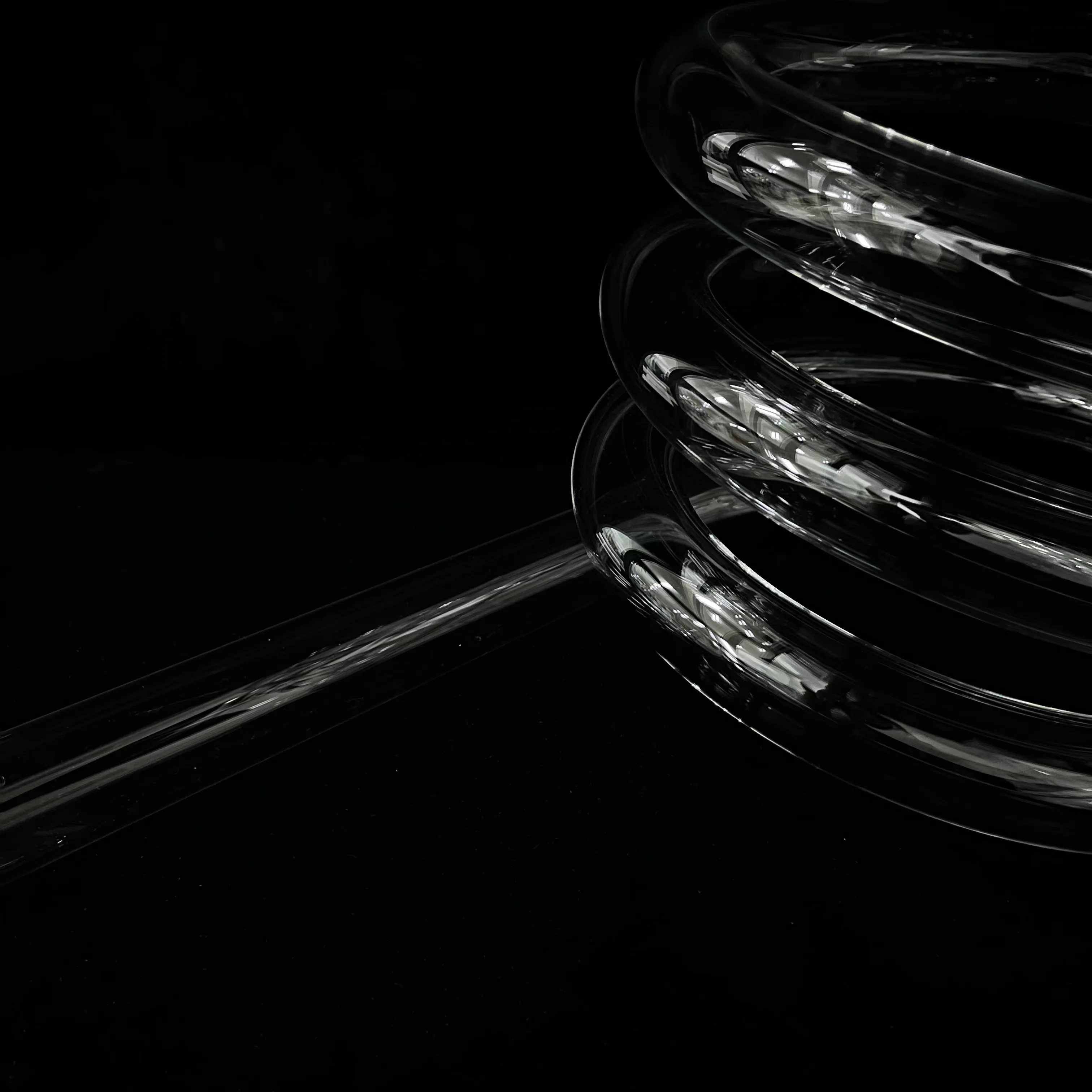 Индивидуальная высокотемпературная устойчивая кварцевая стеклянная трубка, спиральная кварцевая трубка, кварцевая трубка со спиралью