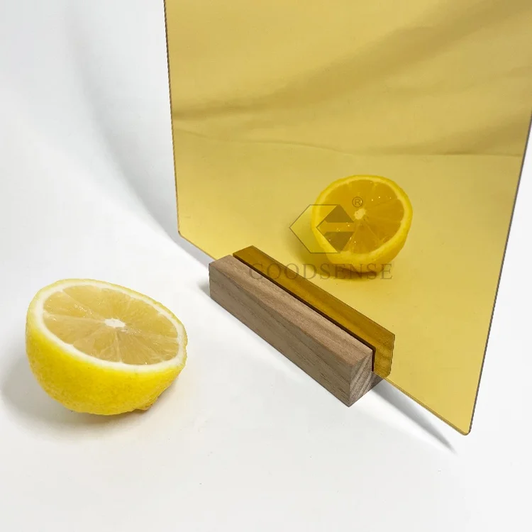 Goodsense Acrylic Double Sided Mirror Lucite Gold Mirror Shatterproof 4ft*8ft Glassless Mirror Lightweight Panel for Cake Topper