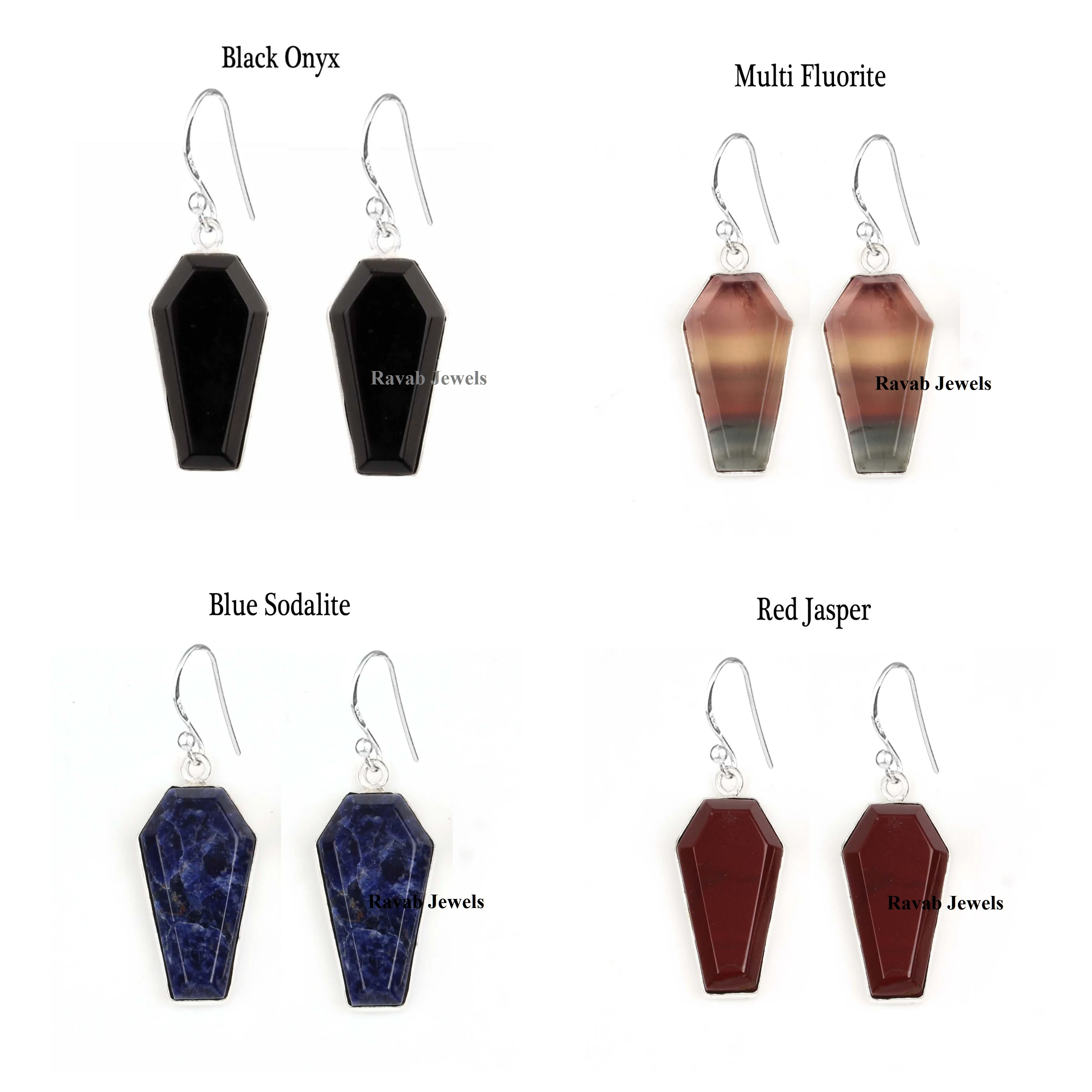 Mohave Oyster Turquoise 925 Sterling Silver Solid Spiny Women Jewelry Coffin Shape 10x17mm Party Luxury Gift Earring For Female