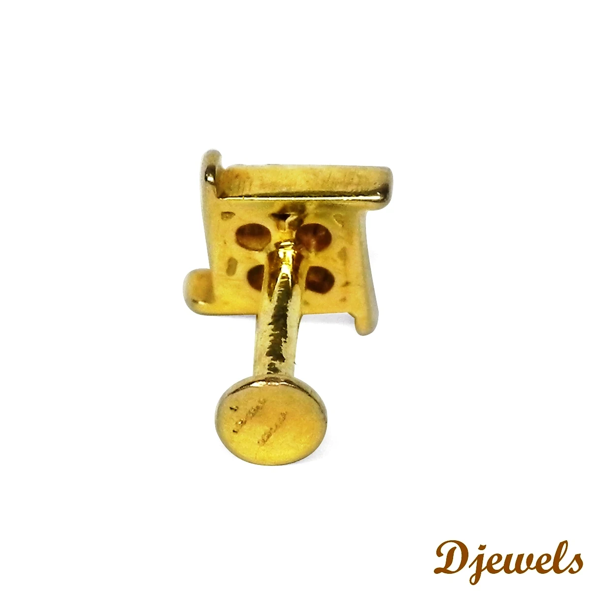 New Year Gift Diamond Nosepin in India IGI & INGEMCO Certified Diamond Nose Pin Yellow Gold Nose Pin at Wholesale Price