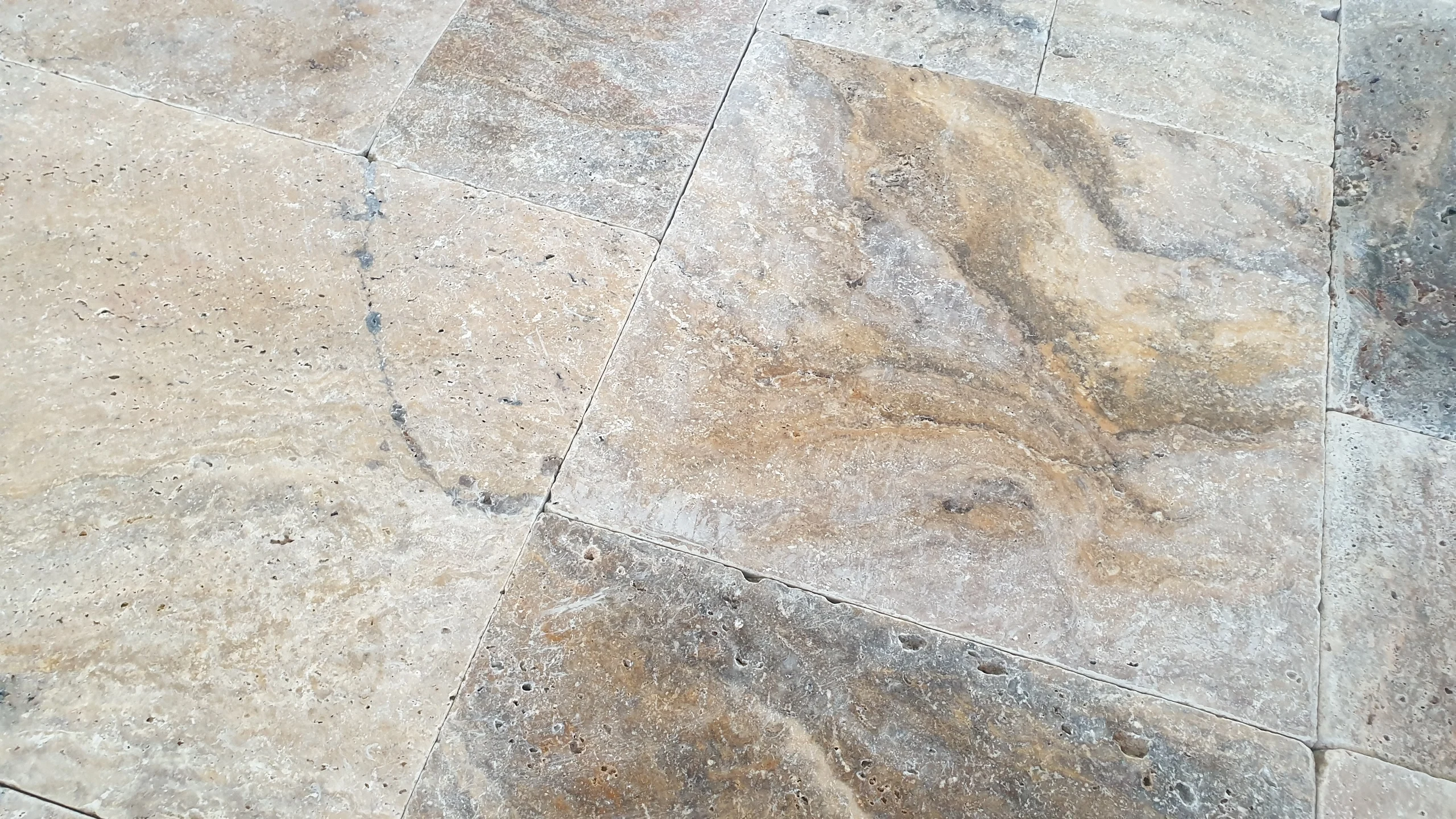 Turkish-made Orange Travertine Paver Set Scabas Travertine Pattern for Outdoor Use CEM-FPT-08 Model Orange Brown Tiles