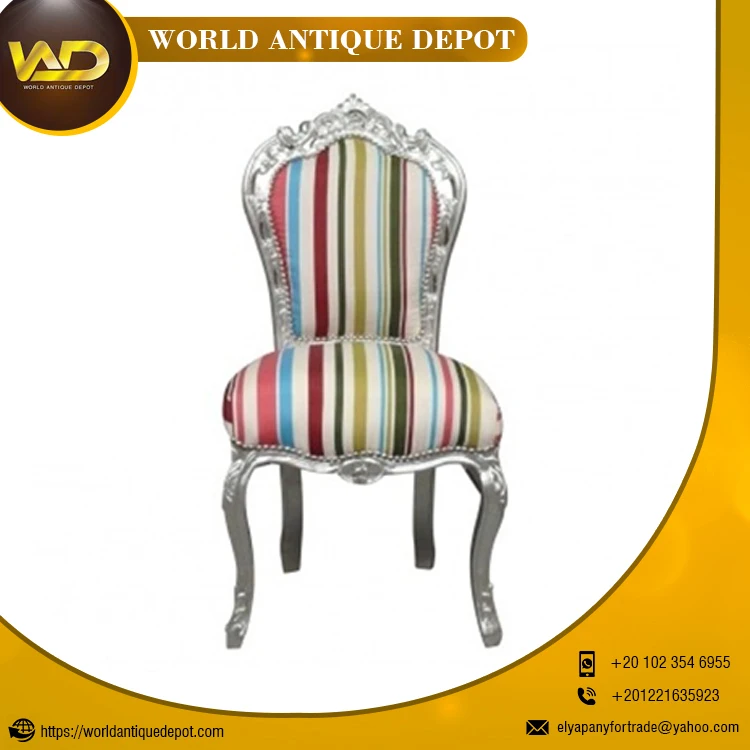Antique Modern Luxury Furniture Baroque chair Available On Multi Color And Design