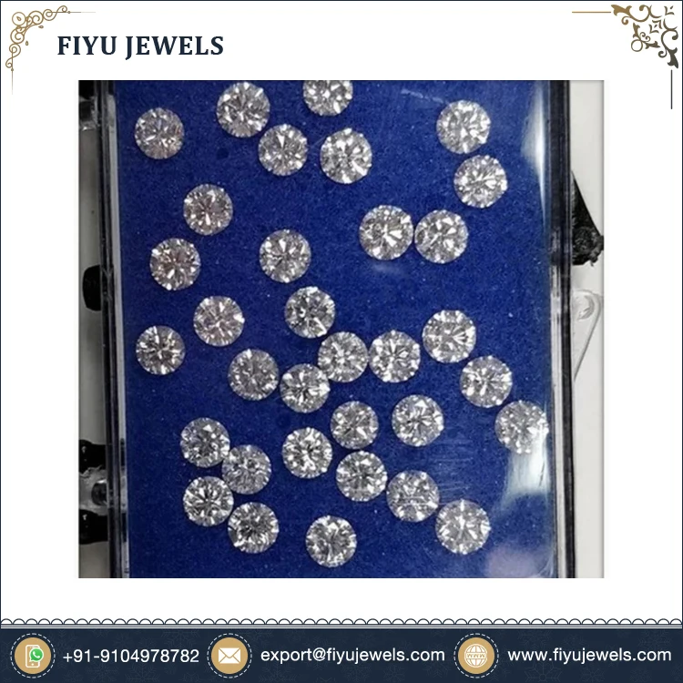 Lab-Grown Real Diamond 0.025 Carat VVS1 VVS2 Clarity White E Color Loose Diamond at Low Market Price