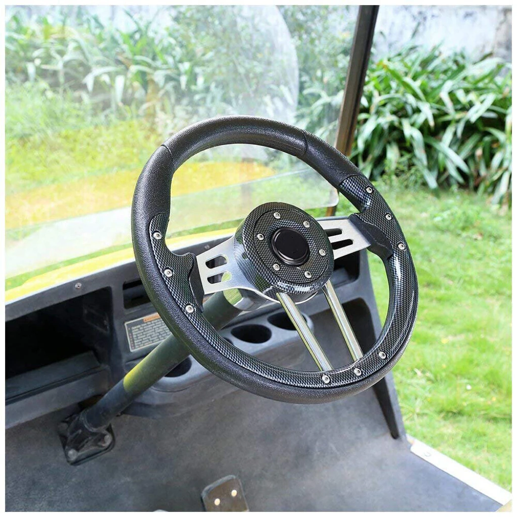 TOP Golf Cart Steering Wheel For EZGO Club Car Yamaha ICON Cart Parts Accessories