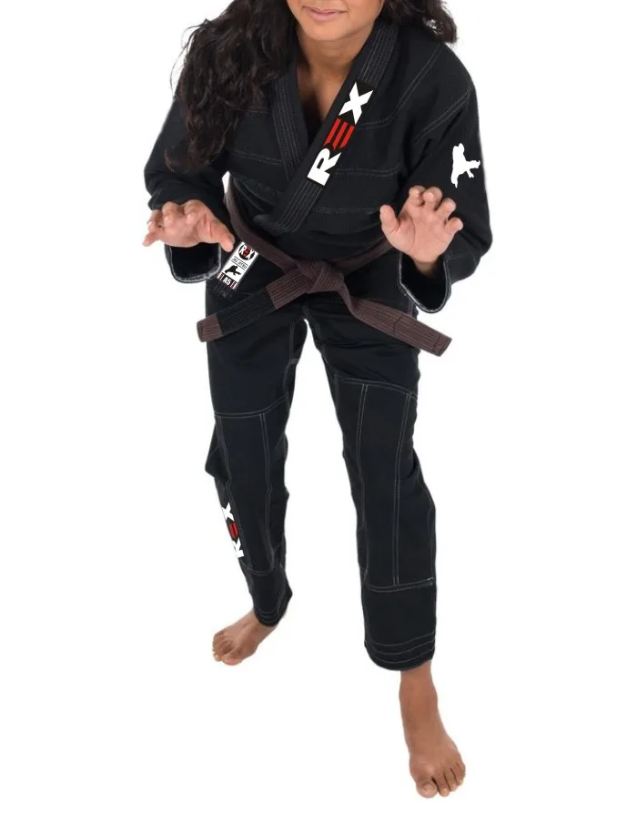 Новейшая модель 2023 REX Black BJJ Gi Jiu-Jitsu боевое искусство униформа по индивидуальному заказу оптовая продажа женская для джиу-джитсу Brdy