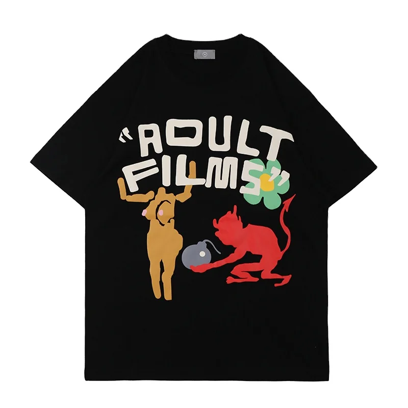 High Quality Custom 3D Puff Print T-Shirt Oversized 100% Cotton Knitted Graphic Tunic Custom T-Shirt Blank Garments Sublimation