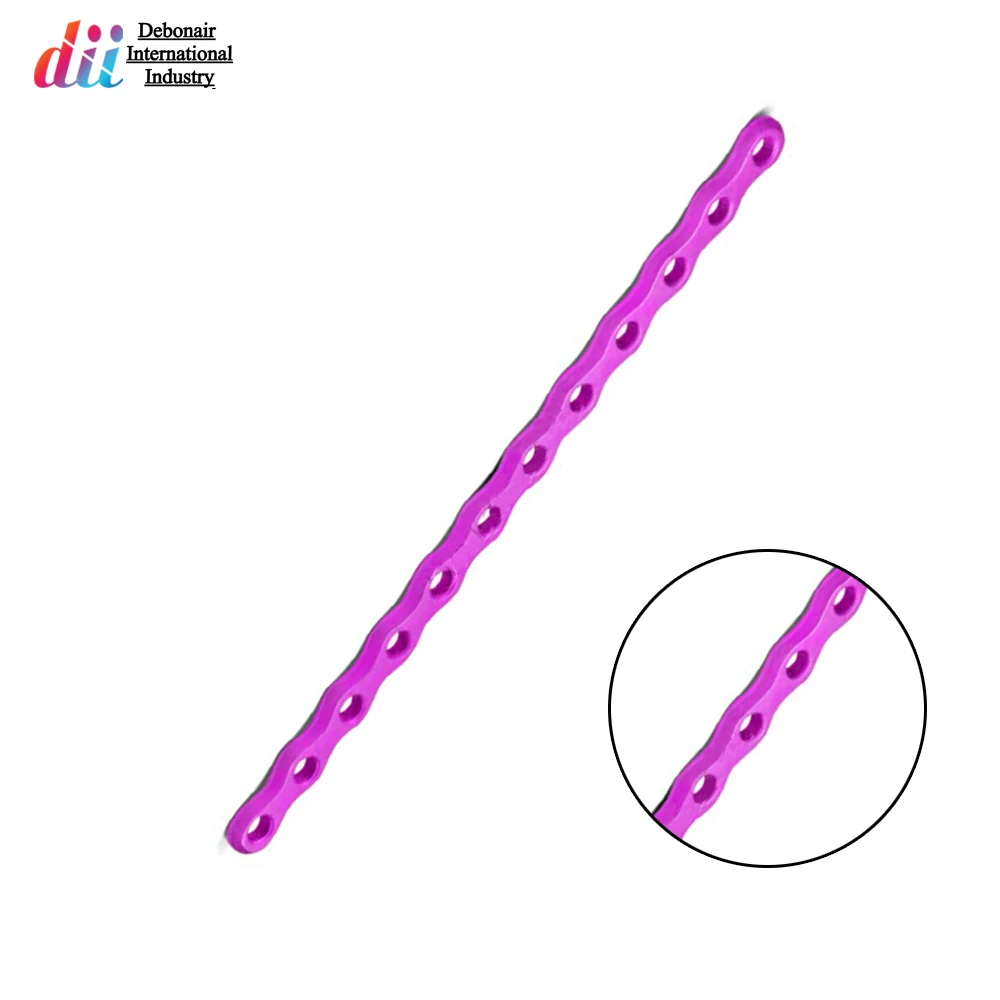 Изготовленные на заказ титановые мини-пластины для фрагментной фиксации 2 7 мм прямые низкопрофильные ортопедической хирургии и реконструкции костей CE