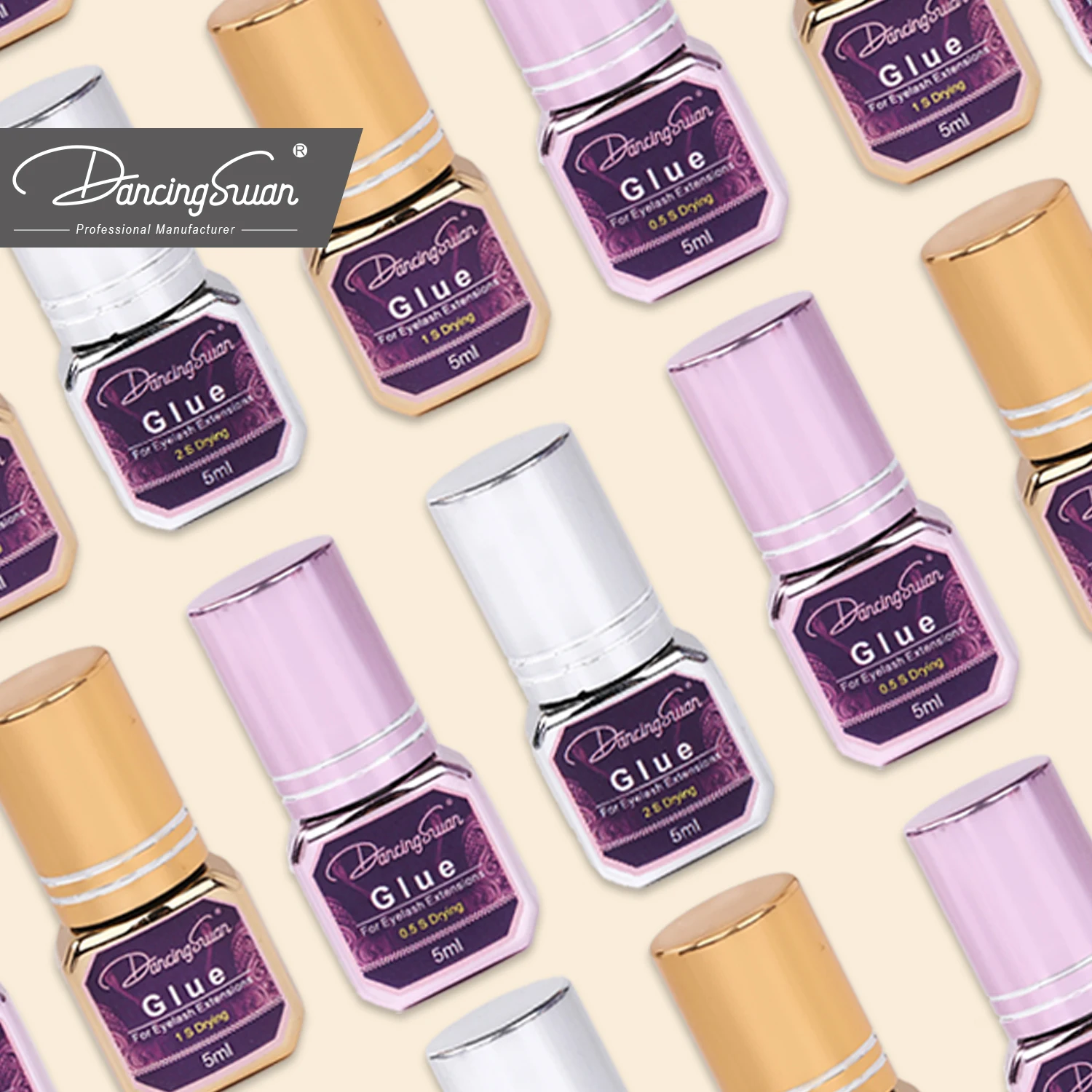 Most popular strongest eyelash glue adhesive glue private label custom logo lash glue