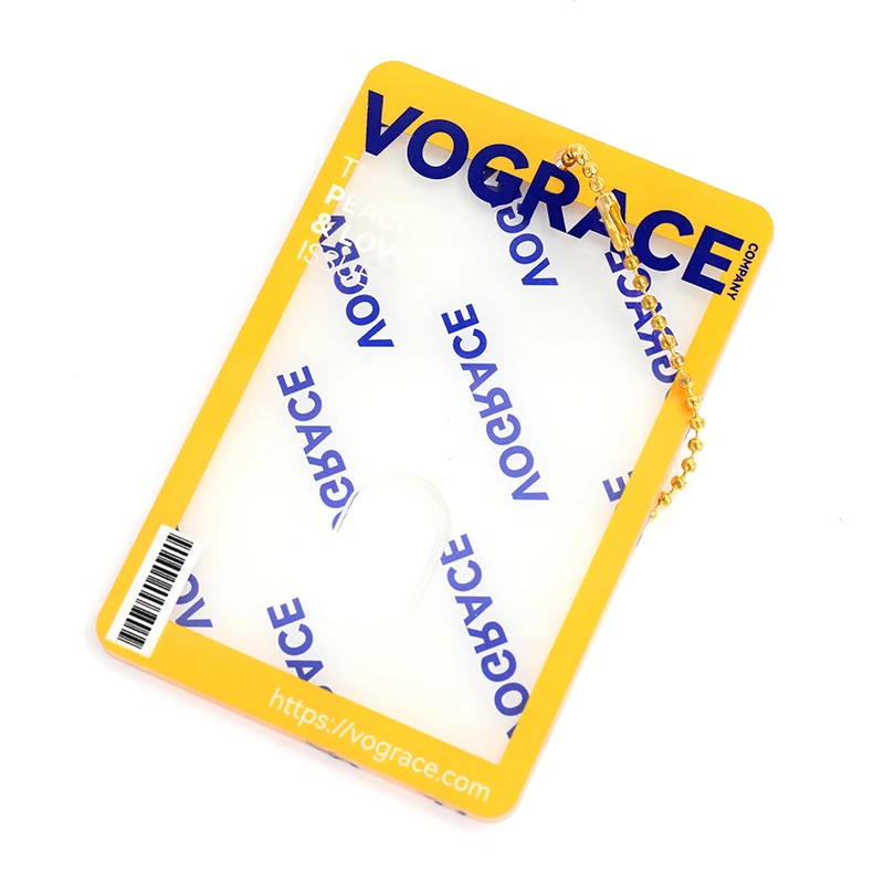 Персонализированный акриловый брелок Vograce держатель для карт подвески