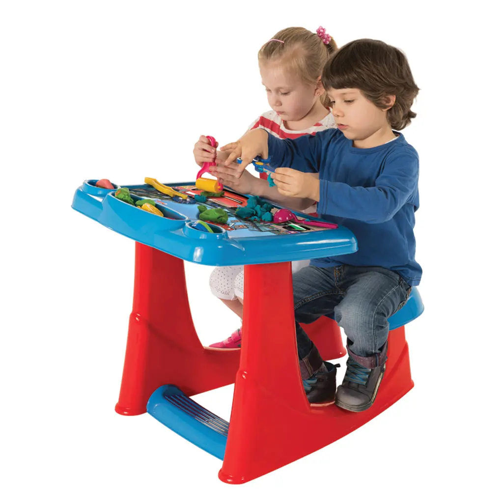 Cars Table and Chair are Combined Children Study Desk Kids Study Table Child Plastic Stool for Children During Toy European