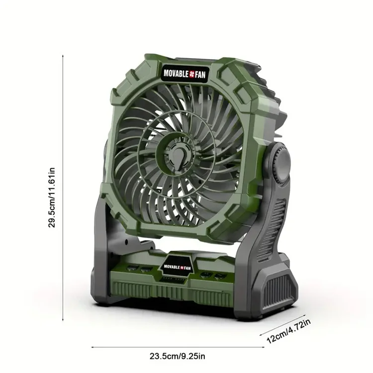 Portable Camping Fan Lantern with RGB Lights 7800mAh Rechargeable Misting Fan with Hook for Tents