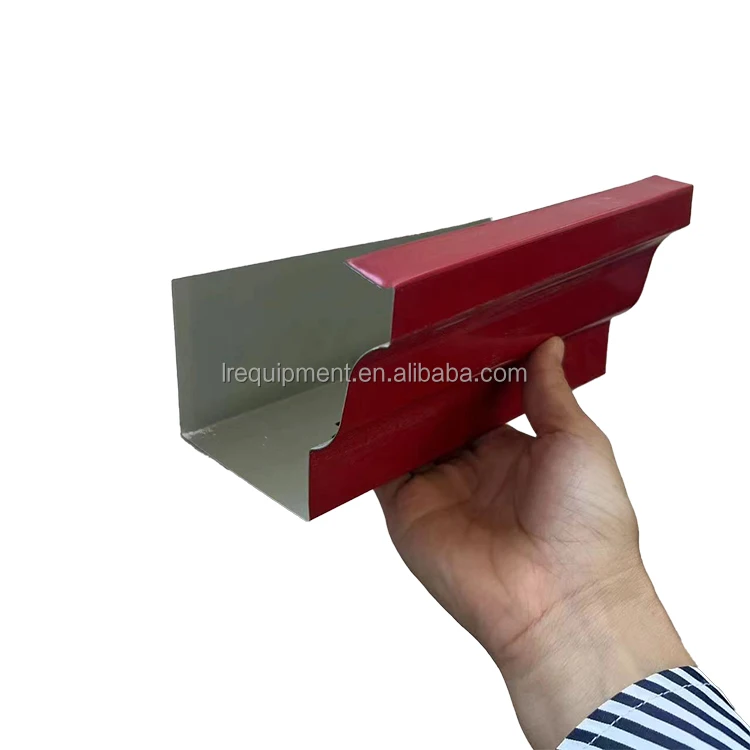 GI PPGI Rain Water Round/K Gutter Machinery Manufacturer for Automatic Furring Channel Cold Roll Forming Machine