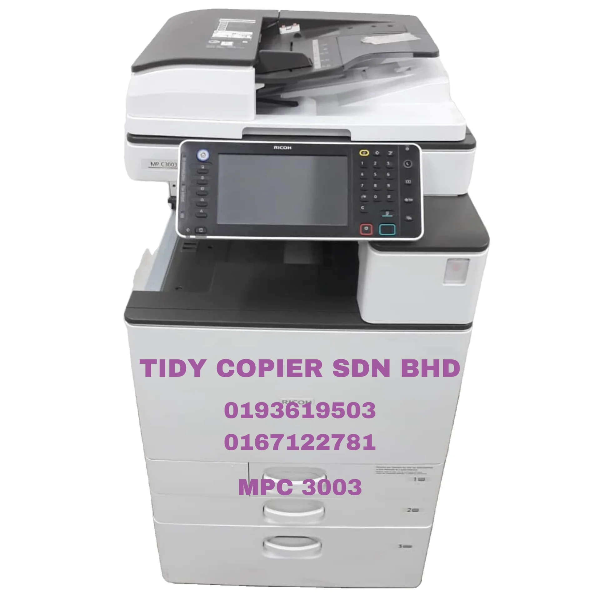 RICOH MPC 3003 MULTIFUNCTIONAL PHOTOCOPIER MACHINE